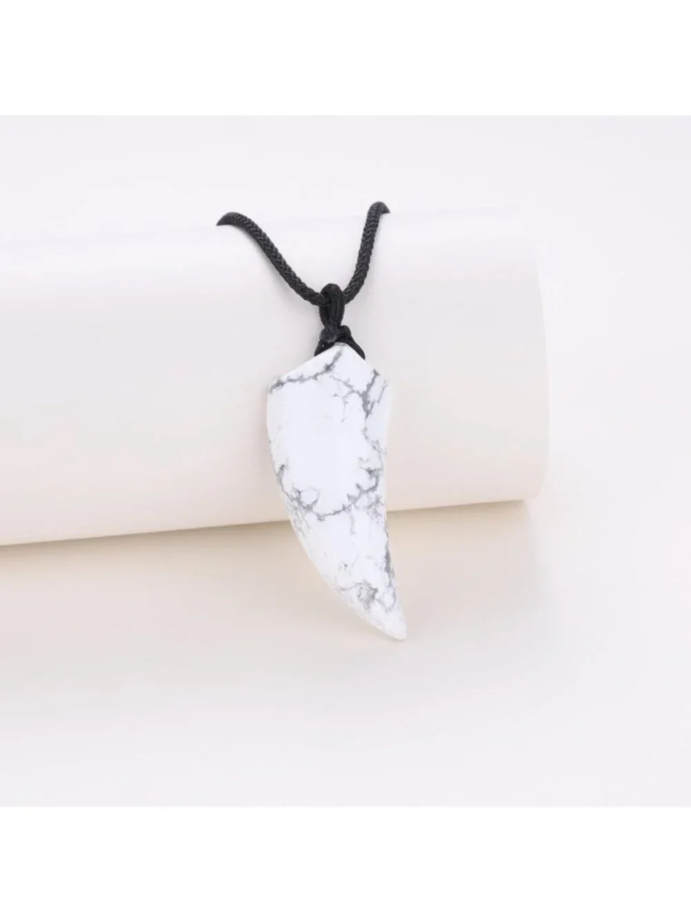 Healing Crystal Wolf Tooth Necklace | Natural Stone Pendant | Boho Chic Jewelry